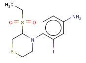 4-[3-(ETHANESULFONYL)THIOMORPHOLIN-4-YL]-<span class='lighter'>3-IODOANILINE</span>