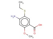 2-甲<span class='lighter'>氧基</span>-4-氨基-5-<span class='lighter'>乙</span>硫基<span class='lighter'>苯甲酸</span>