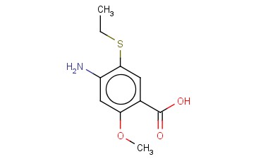 2-<span class='lighter'>甲</span><span class='lighter'>氧基</span>-4-<span class='lighter'>氨基</span>-5-<span class='lighter'>乙</span><span class='lighter'>硫</span><span class='lighter'>基</span><span class='lighter'>苯甲酸</span>