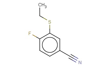 3-(ETHYLTHIO)-<span class='lighter'>4-FLUOROBENZONITRILE</span>