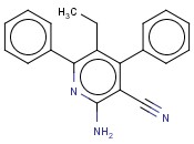 2-AMINO-5-ETHYL-4,6-<span class='lighter'>DIPHENYL</span>-NICOTINONITRILE