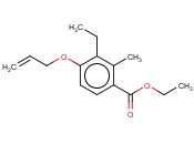 乙基 3-乙基-2-甲基-4-(<span class='lighter'>丙</span>-2-烯-1-<span class='lighter'>氧基</span>)<span class='lighter'>苯</span>酸酯