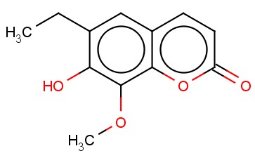 <span class='lighter'>6-ETHYL-7-HYDROXY-8-METHOXY-2H-1-BENZOPYRAN-2-ONE</span>