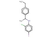2-CHLORO-N-[1-(4-ETHYLPHENYL)ETHYL]-<span class='lighter'>4-IODOANILINE</span>