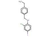 2-CHLORO-N-[(4-ETHYLPHENYL)METHYL]-<span class='lighter'>4-IODOANILINE</span>