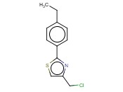 4-(CHLOROMETHYL)-2-(4-ETHYLPHENYL)-<span class='lighter'>1,3-THIAZOLE</span>