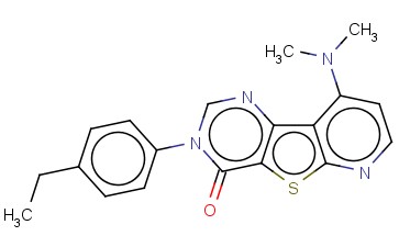 4-DIMETHYLAMINO-7-(4-ETHYL-PHENYL)-7H-9-THIA-1,5,7-TRIAZA-FLUOREN-8-ONE