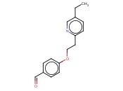 4-[2-(5-乙基-2-吡啶<span class='lighter'>基</span>)乙氧基]<span class='lighter'>苯</span><span class='lighter'>甲醛</span>