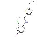 2-CHLORO-N-[1-(5-ETHYLTHIOPHEN-2-YL)ETHYL]-<span class='lighter'>4-IODOANILINE</span>