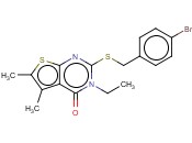 2-((4-BROMOBENZYL)THIO)-3-ETHYL-5,6-DIMETHYLTHIENO(2,3-D)PYRIMIDIN-4(3H)-ONE