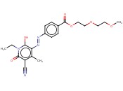 4-[(5-氰基-1-乙基-1,6-二氢-2-<span class='lighter'>羟基</span>-4-甲基-6-氧代-3-吡啶基)偶氮]-<span class='lighter'>苯甲酸</span>-2-(2-<span class='lighter'>甲</span>氧基乙氧基)乙<span class='lighter'>酯</span>