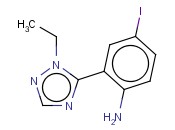 2-(1-ETHYL-1H-1,2,4-TRIAZOL-5-YL)-<span class='lighter'>4-IODOANILINE</span>
