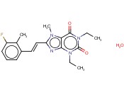 (E)-1,3-DIETHYL-8-(3-FLUORO-2-METHYLSTYRYL)-7-METHYLXANTHINE HEMIHYDRATE