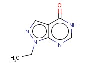 <span class='lighter'>1-ETHYL-1H</span>,<span class='lighter'>4H</span>,<span class='lighter'>5H-PYRAZOLO</span>[<span class='lighter'>3,4-D</span>]<span class='lighter'>PYRIMIDIN-4-ONE</span>