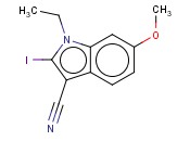<span class='lighter'>1-ETHYL-2-IODO-6-METHOXY-1H-INDOLE-3-CARBONITRILE</span>