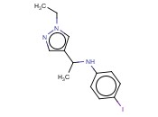N-[1-(1-ETHYL-1H-PYRAZOL-4-YL)ETHYL]-<span class='lighter'>4-IODOANILINE</span>