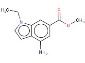<span class='lighter'>1H-INDOLE-6-CARBOXYLIC</span> ACID, <span class='lighter'>4-AMINO-1-ETHYL-</span>, METHYL <span class='lighter'>ESTER</span>