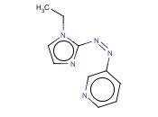 PYRIDINE, 3-[(1-ETHYL-1H-IMIDAZOL-2-YL)<span class='lighter'>AZO</span>]-