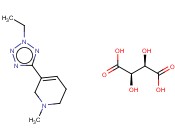 5-(2-ETHYL-2H-TETRAZOL-5-YL)-1,2,3,6-TETRAHYDRO-1-METHYLPYRIDINE <span class='lighter'>TARTRATE</span>