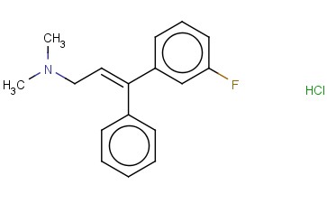 1-(M-FLUOROPHENYL)-1-PHENYL-3-DIMETHYLAMINOPROP-1-ENE HYDROCHLORIDE