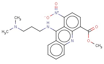 4-ACRIDINECARBOXYLIC ACID, 9-((3-(DIMETHYLAMINO)PROPYL)AMINO)-1-NITRO-, METHYL ESTER