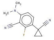 3-(1-CYANOCYCLOPROPYL)-6-(DIMETHYLAMINO)-<span class='lighter'>2-FLUOROBENZONITRILE</span>