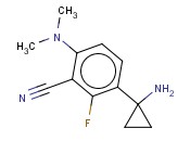 3-(1-AMINOCYCLOPROPYL)-6-(DIMETHYLAMINO)-<span class='lighter'>2-FLUOROBENZONITRILE</span>