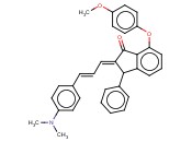 2-(3-(4-(DIMETHYLAMINO)PHENYL)-2-PROPENYLIDENE)-7-(4-METHOXYPHENOXY)-3-PHENYL-1-<span class='lighter'>INDANONE</span>