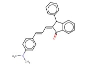 2-(3-(4-(DIMETHYLAMINO)PHENYL)-2-PROPENYLIDENE)-3-PHENYL-1-<span class='lighter'>INDANONE</span>