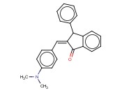 2-((4-(DIMETHYLAMINO)PHENYL)METHYLENE)-3-PHENYL-1-<span class='lighter'>INDANONE</span>