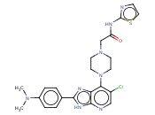 2-[4-[6-氯-2-(4-二甲基氨基苯基)-3H-咪唑并[4,5-B]<span class='lighter'>吡啶</span>-7-基]哌嗪-1-基]-N-(噻唑-2-基)<span class='lighter'>乙酰</span>胺