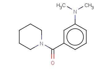 PIPERIDINE, 1-(M-(DIMETHYLAMINO)BENZOYL)-
