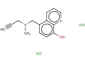 5-[N-METHYL-N-PROPARGYLAMINOMETHYL]-<span class='lighter'>8-HYDROXYQUINOLINE</span> DIHYDROCHLORIDE