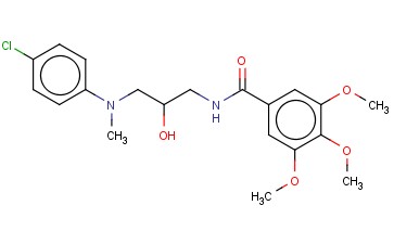 N-(3-((4-CHLOROPHENYL)METHYLAMINO)-2-HYDROXYPROPYL)-3,4,5-TRIMETHOXYBE NZAMIDE