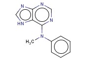 N-甲基-N-苯基-9H-<span class='lighter'>嘌呤</span>-6-胺