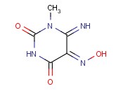 二氢-6-亚<span class='lighter'>氨基</span>-1-甲基-2,4,5-(3H)<span class='lighter'>嘧啶</span>三酮-5-肟