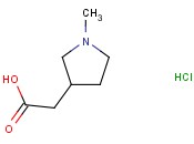 1-甲基吡咯烷-3-<span class='lighter'>乙酸盐酸盐</span>