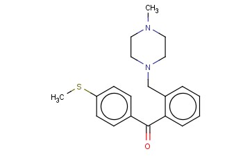 2-(4-METHYLPIPERAZINOMETHYL)-4'-THIOMETHYLBENZOPHENONE