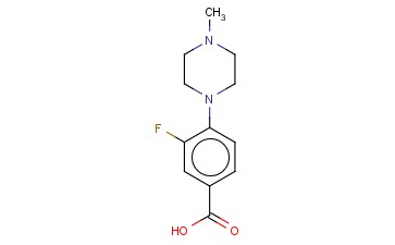 3-FLUORO-4-(4-METHYLPIPERAZIN-1-YL)BENZOIC ACID