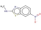 <span class='lighter'>N-METHYL-6-NITRO-1,3-BENZOTHIAZOL-2-AMINE</span>