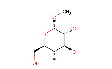 METHYL <span class='lighter'>4-DEOXY-4-FLUORO-ALPHA-D-GLUCOSE</span>