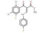 2-(2,4-二氯-5-<span class='lighter'>氟</span>苯甲酰基)-3-对<span class='lighter'>氟</span><span class='lighter'>苯胺</span>基丙烯酸甲酯