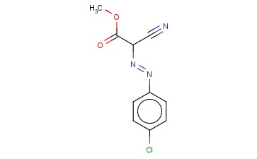 ((P-CHLOROPHENYL)<span class='lighter'>AZO</span>)CYANOACETIC ACID METHYL ESTER