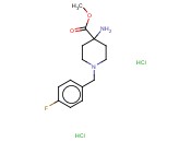 4-Piperidinecarboxylic acid, 4-amino-1-[(4-fluorophenyl)methyl]-, methyl ester, dihydrochloride