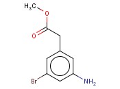 3-AMINO-5-<span class='lighter'>BROMOPHENYLACETIC</span> ACID METHYL ESTER