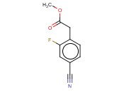 4-CYANO-2-<span class='lighter'>FLUOROPHENYLACETIC</span> ACID METHYL ESTER