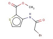 3-[(2-<span class='lighter'>溴</span>乙酰基)氨基]<span class='lighter'>噻吩</span>-2-羧酸甲酯