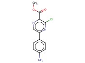 METHYL 5-(4-AMINOPHENYL)-3-<span class='lighter'>CHLOROPYRAZINE</span>-2-CARBOXYLATE
