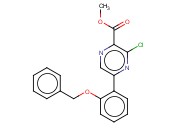 METHYL 5-[2-(BENZYLOXY)PHENYL]-3-<span class='lighter'>CHLOROPYRAZINE</span>-2-CARBOXYLATE
