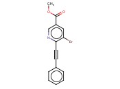 METHYL 5-BROMO-6-(PHENYLETHYNYL)<span class='lighter'>NICOTINATE</span>